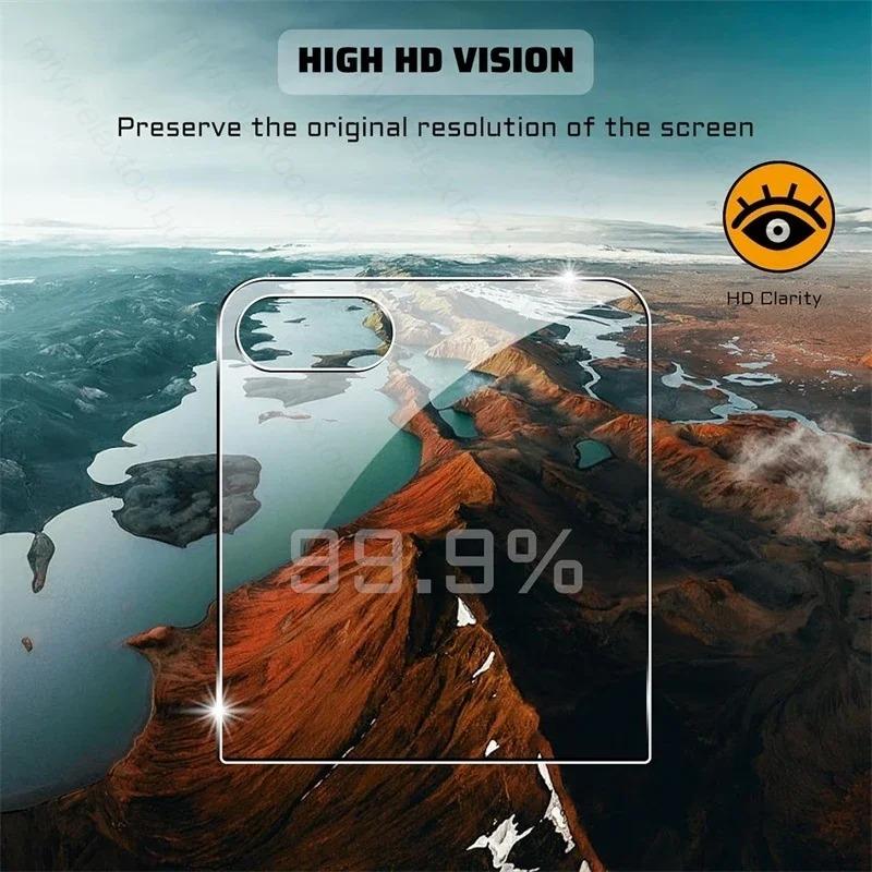 9in1 Back Tempered Glass Case For Samsung Galaxy Z Flip 5 6 Flip6 ZFlip6 Screen Protector Film Camera Lens Protective Glass Film