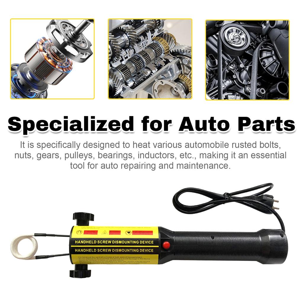 Zestaw 1200W przenośnego magnetycznego podgrzewacza indukcyjnego do samochodowego bezpłomieniowego magnetycznego podgrzewania indukcyjnego