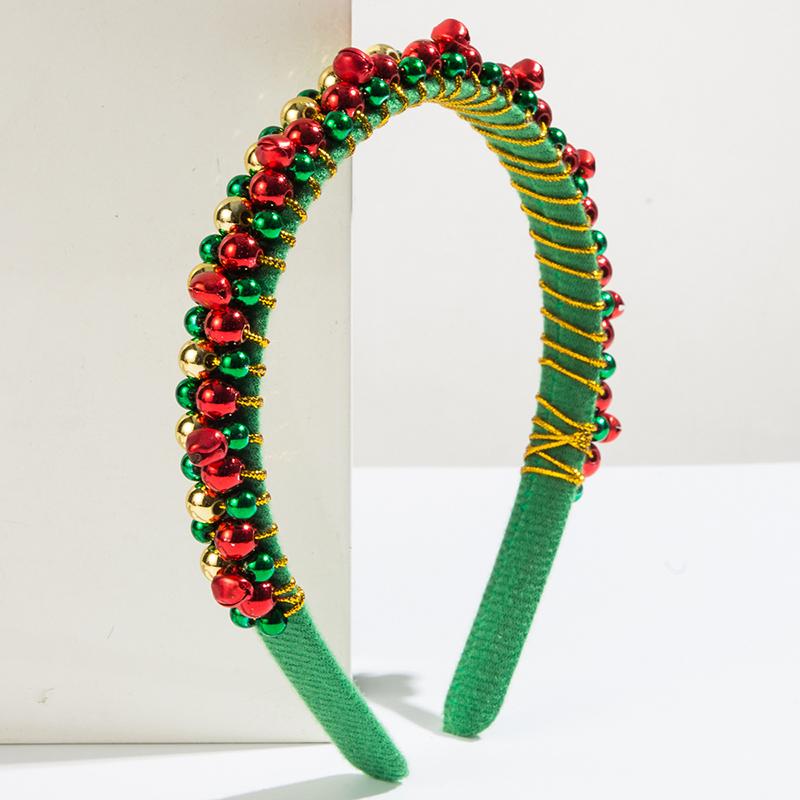 Christmas Headband  Cute Bell Beads Christmas Hair Accessories For Women