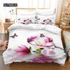 Bright Flowers Bedding Set Duvet Cover Set 3d Bedding Digital Printing Bed Linen Queen Size Bedding Set Fashion Design