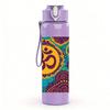 1PC Om Symbol Mandala Pattern 750ml Color Plastic Sports Water Bottle Leakproof Flip Straw Lid For Sports Office Home Use