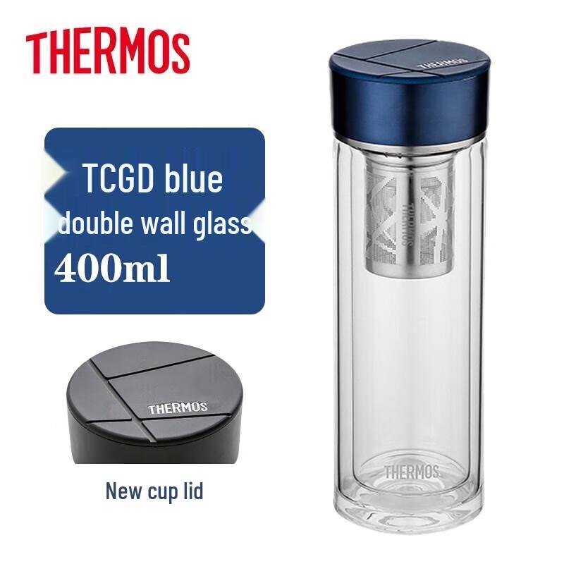 THERMOS Double Wall Glass Water Bottle