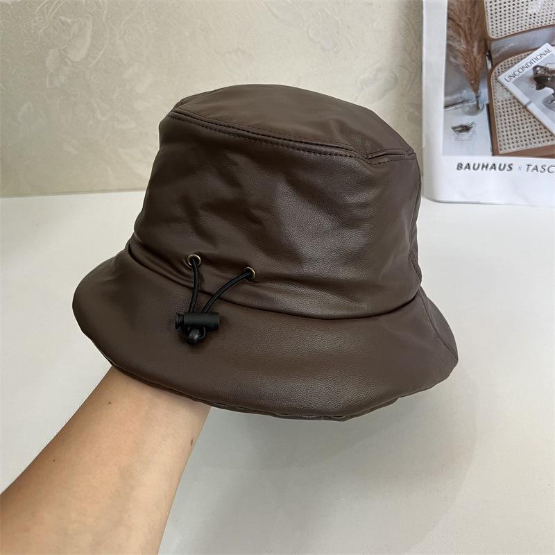 

Панама новая осенне-зимняя быстросохнущая складная теплая универсальная для маленького лица уличная шапка для альпинизма M（56-58cm） темно-коричневого