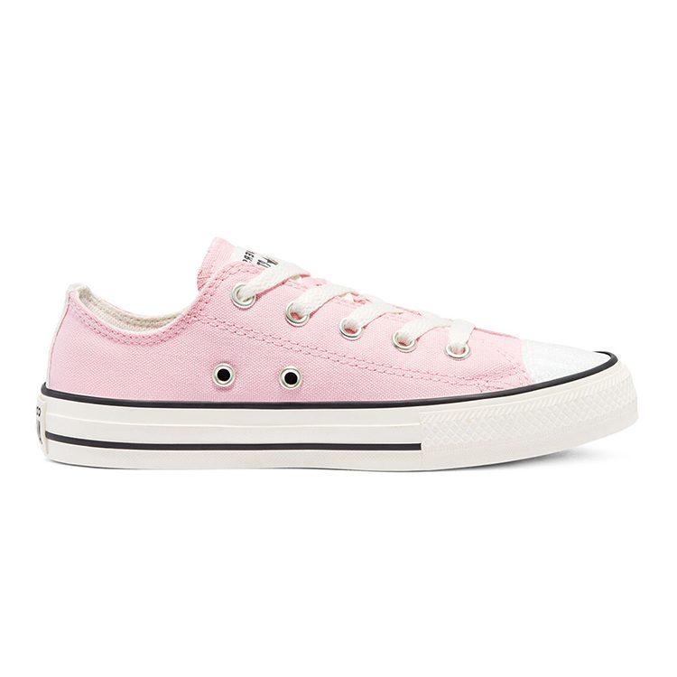 Converse Chuck Taylor All Star Low Top Low Top Kids Canvas Shoes Pink White Kids' 670698C