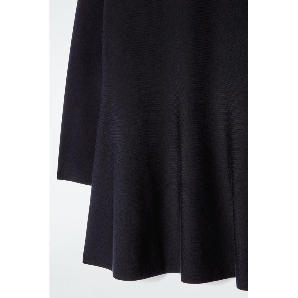 Cos Japan Flare High Neck Wool Mini Dress