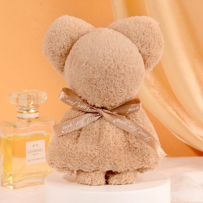 Pineapple Grid Towel Bear Shape - Wedding & Festival Gift