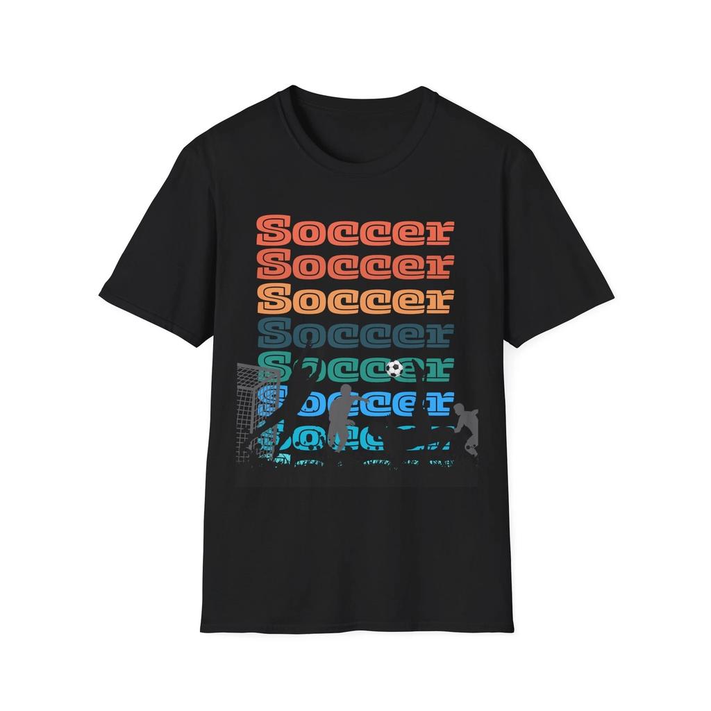 Retro Soccer T shirt, Sports Fans, Gifts, Team Spirit, Casual Wear