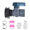 Rain Barrel Valve Rain Barrel Downspout Diverter PVC Rainwater Accessories Connector For Outdoor Standard 3/4-Inch Diameter