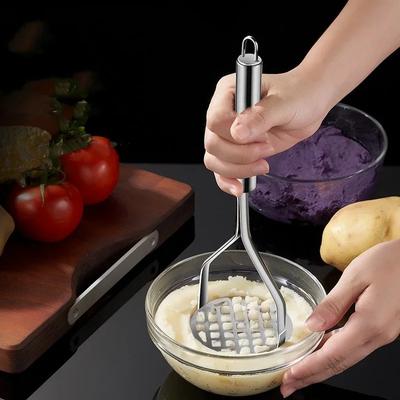 Creative Potato Masher Press Ricer Potato Puree Maker Stainless Steel Potatoes Crusher Pusher Fruit Tools Kitchen Gadget Cocina