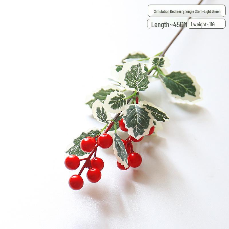 

Красная Ягода Рождественский Лист Украшение: Искусственная цветочная композиция для центра стола 45 cm