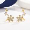 New 925 Sterling Silver Earrings Fashion AAA Zircon For Women Exquisite Student Girlfriend Jewelry Accessories Wedding PartyGood Product