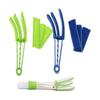 Removable Washable Dusting and Slit Cleaning Brush Set for Air Conditioner Vents, Blinds, and Windows