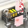 The Space Saving Sink Drainage Rack Adopts A Non Porous Design Which Is Easy To Install and Can Efficiently Organize The Kitchen