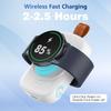 1800mAh přenosná magnetická bezdrátová nabíječka hodinek pro Samsung Galaxy Watch 8/7 Classic 5/4 Pro/3 Active USB Type C rychlá nabíječka