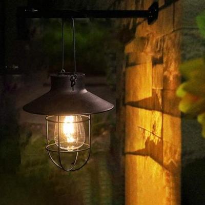 1PC zahradní solární lucerna Odolná IP65 Vodotěsná se světelným senzorem Solární závěsná lampa Solární solární solární závěsná lampa s háčkem