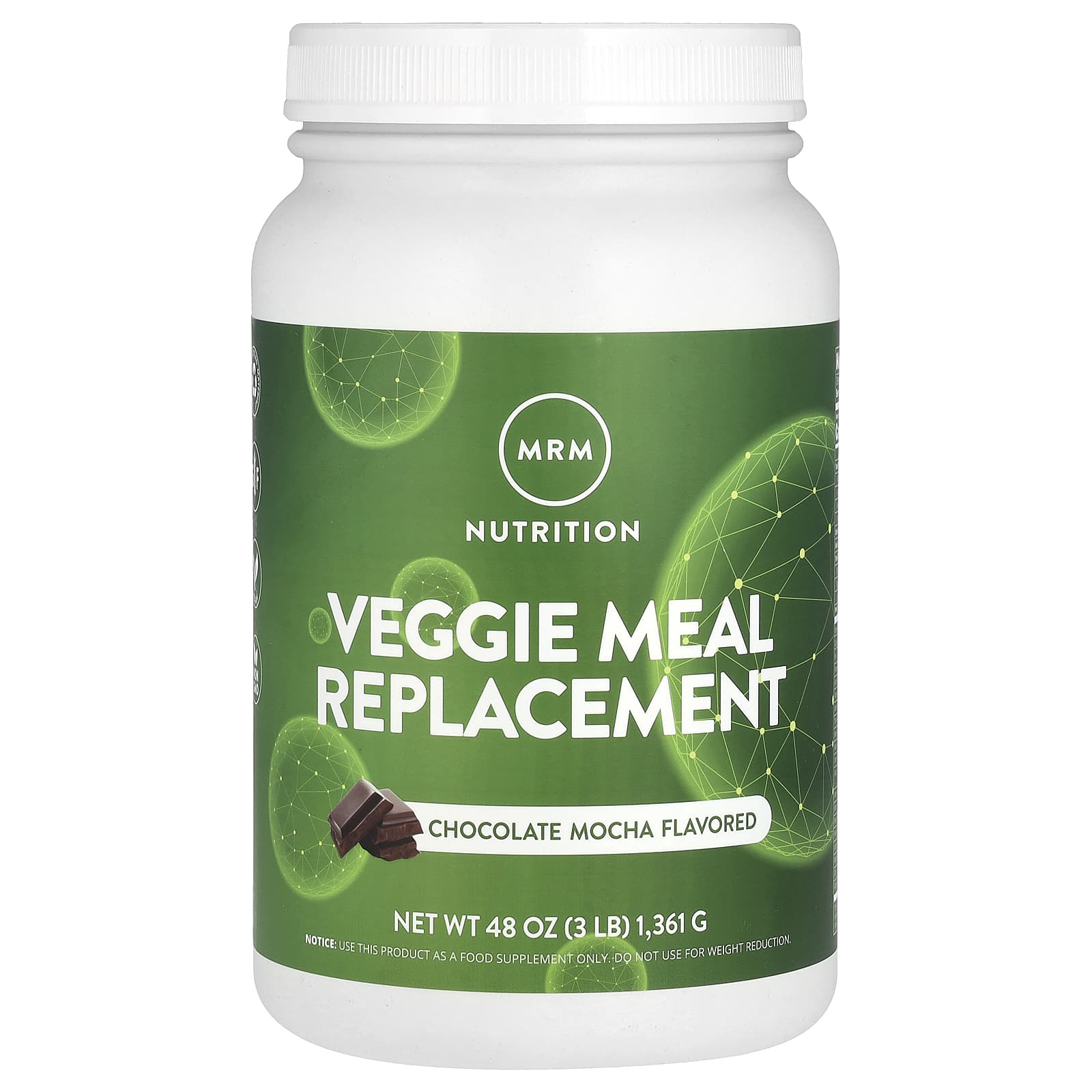 

MRM Nutrition, Plant-based Meal, Chocolate Mocha, 3 lbs (1,361 g)