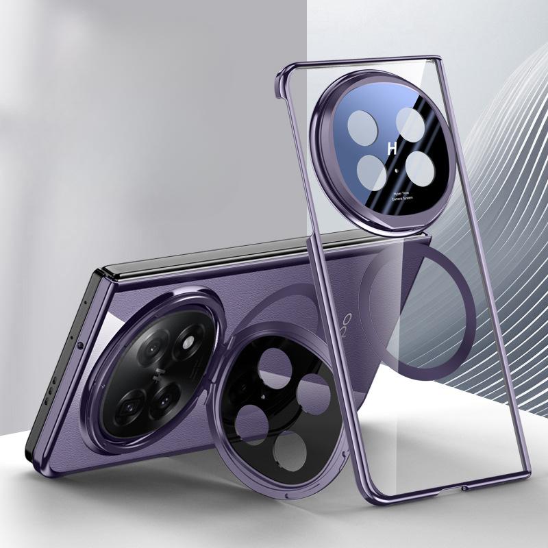 

Подходит для чехла для телефона Oppofindn5, пленки, цельнокроеной складной, N5 всевключающей подставки для объектива, магнитной гальванопокрытой, простой для мужчин и женщин OPPO Find N5