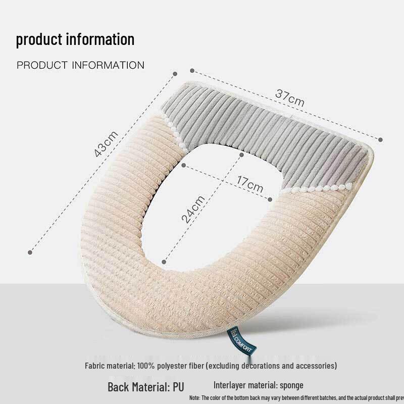 Foojo Warm Washable Toilet Seat Cover