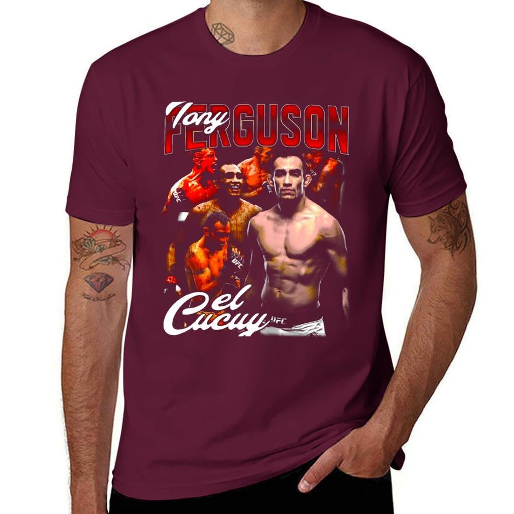 Tony Ferguson El Cucuy Vintage T-Shirt Custom T Shirt Graphic Tee Shirt Mens Workout Shirts