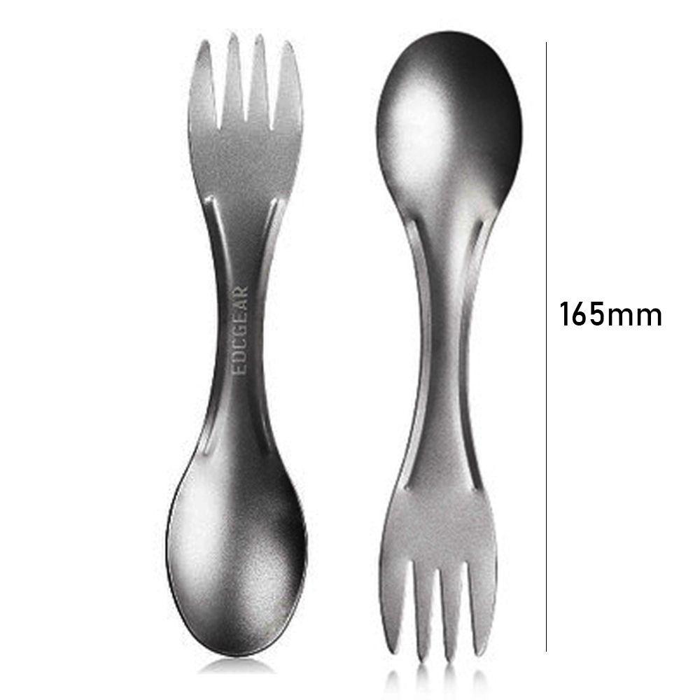 Titanium Spoon New EDC Outdoor Camping Picnic Cookware Portable Multistyles Titanium Spoon Ultralight Titanium Alloy Fork