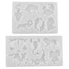 2Pcs Constellation Resin Mold Animal Pendant Epoxy Resin Mold for Jewelry Making