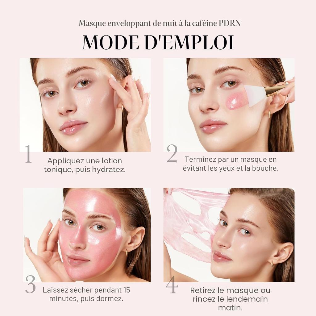 Medicube PDRN Caffeine Peel-Off Night Mask | Firmness, Decongestion & Hydration | Salmon DNA + Caffeine + Collagen for Refined Skin