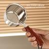 316 Stainless Steel Oil Pot Mini Hot Milk Pan Frying Pan Wooden Handle Small Saucepan Boiling Butter Melt Pot Kitchen Accessorie