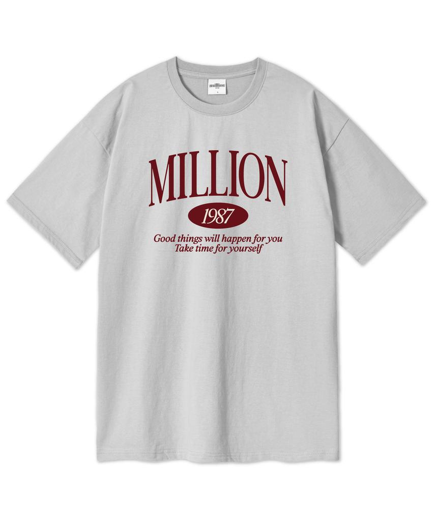 MILLION DAY Million 1987 Oversized Short Sleeve T-Shirt