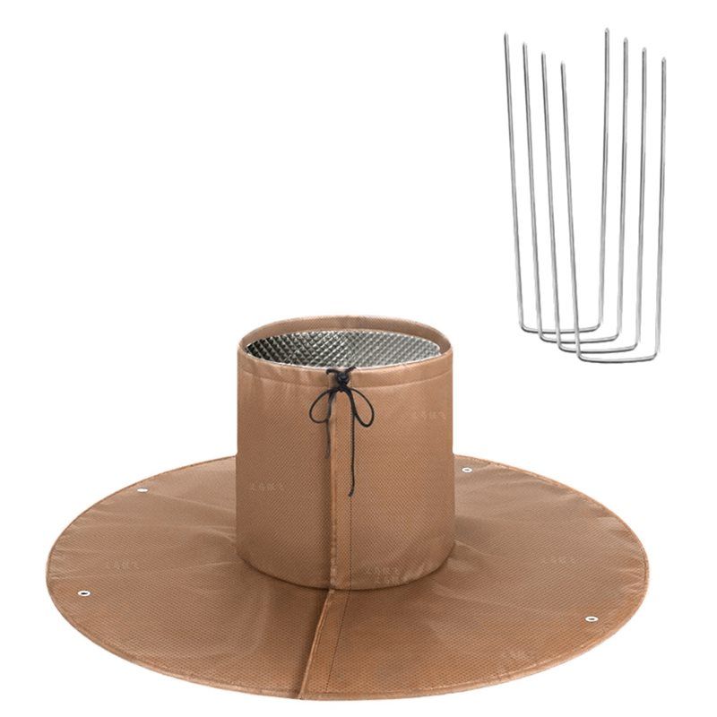 

ABMH-Tree Root Insulation Protective Cover For Winter Palm Tree Root Protector Frost Freezze Protection Bag B коричневый