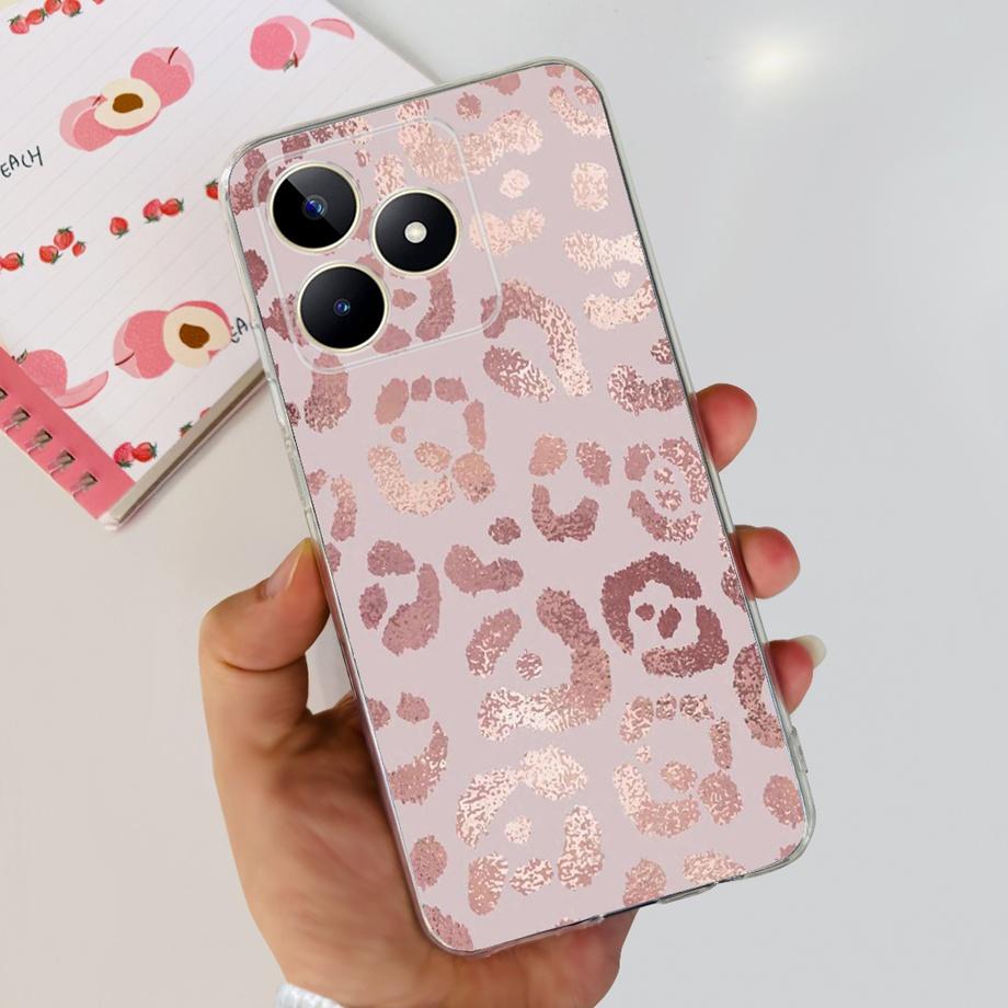 For Realme C51 RMX3830 / Realme C53 RMX3760 Global Phone Cover Cases Transparent Soft TPU Capas Etui For RealmeC51 C 51 Housing
