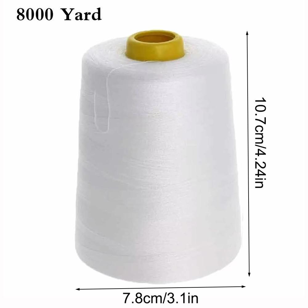 

Black White Polyester Thread 8000 Yards Sewing Thread Sewing Accessories 402 Thread