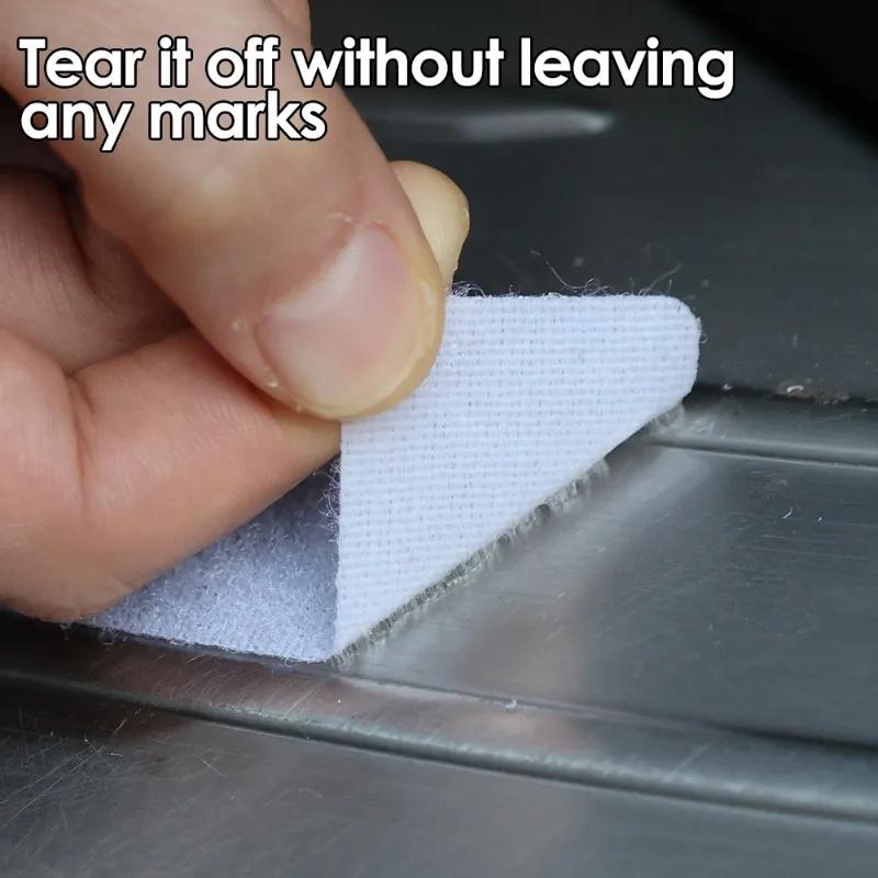 Wiederverwendbares Nylon Klettband Auto Fußpolster Befestigungspatch Auto Teppich Rutschfester Fixierter Aufkleber Doppelseitiges Klebeband