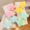 10Pcs Girl Hairpin Plush Star Shape Bang Hair Clips Stable Clamping Force Macaron Color Hair Pin Autumn Winter Accessories
