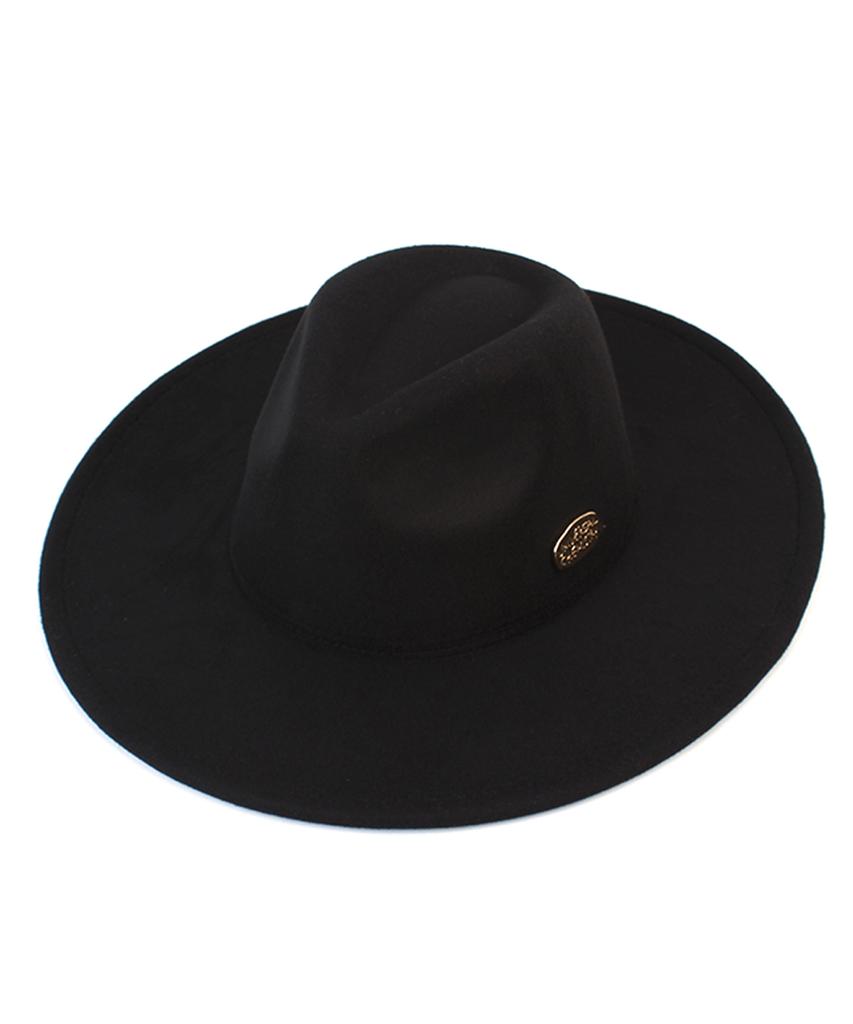 Yunibeosyeolkemiseuteuli Hard Wool Black Fedora