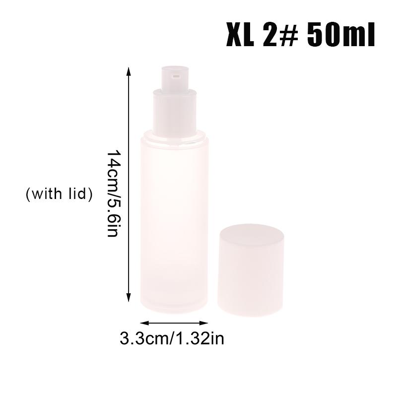 15ml-100ml White Empty Vacuum Airless Plastic Lotion Cream Bottles Container Travel Size Cream Container Pump Perfume Bottle