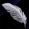 Luxury Exquisite Full  Feather Brooches For Women Girls Elegant Temperament Brooch Fine Jewelry Accessories Gifts