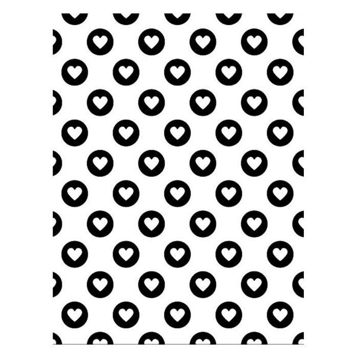 Plaque d'embossage - ARTEMIO - On se marie - Full of hearts - Compatible A5 - Scrapbooking