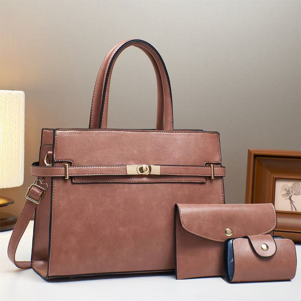 Minimalist Pu Crossbody Bag With Lock Closure For Daily Use