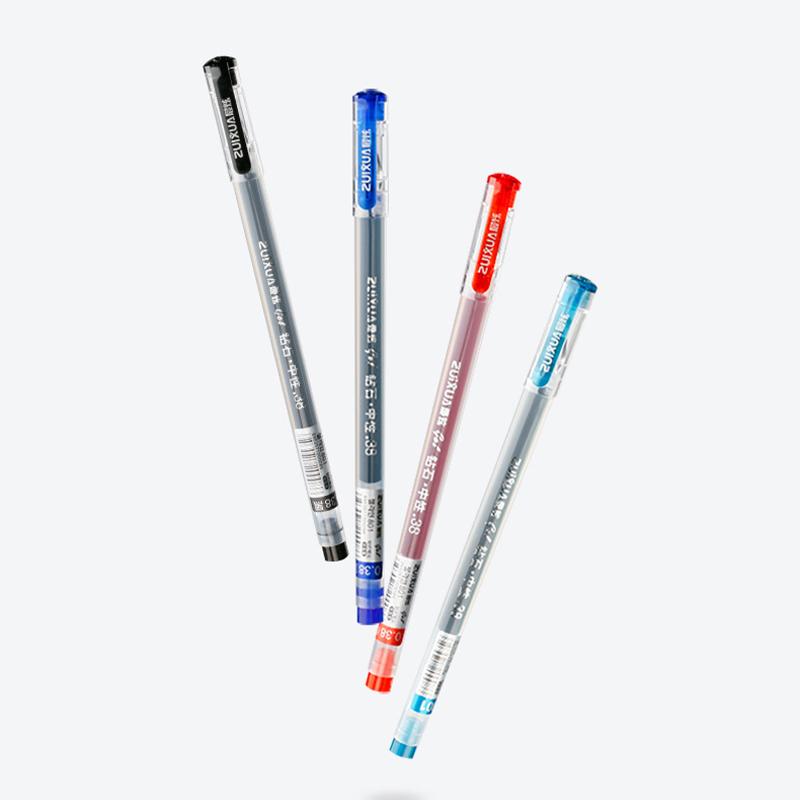 0,38 mm Stor kapacitet Bläck Diamantspets Gelpenna Svart/Blå/Röd Påfyllning Prov Signering Skrivning Skola Kontorsmaterial