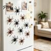 Metal Surface Decorative Spiders 2/4/8Pcs 3D Spider Refrigerator Magnet, Lifelike Magnet for Realistic Props Surfaces, Creepy Magnetic Decor Halloween