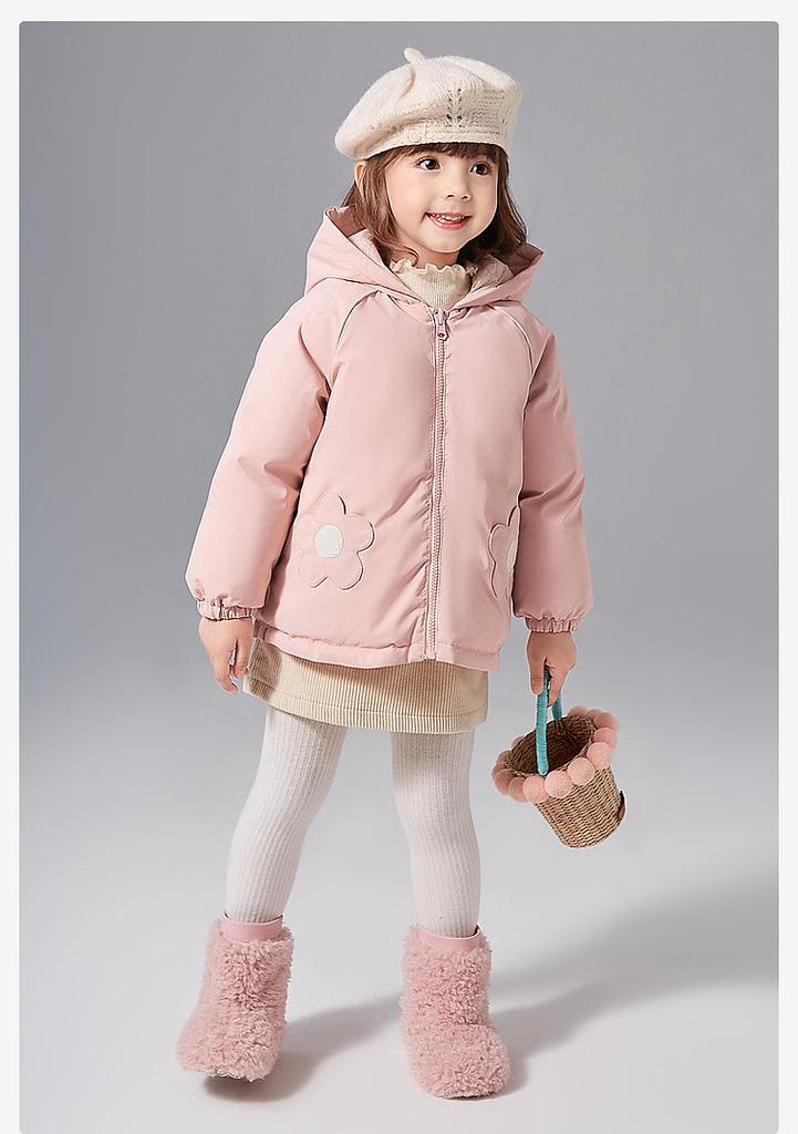 Double-Sided Cotton Jacket for Infants and Young Girls