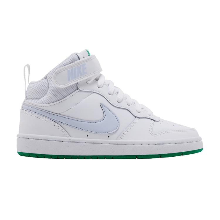 Nike Court Borough Mid 2 GS  White Stadium Green  35.5