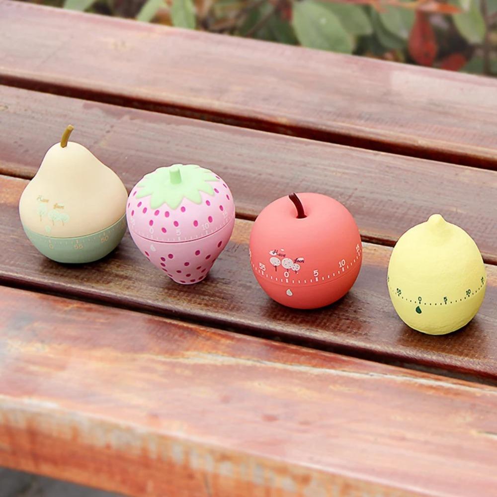 Clear Ringtone Strawberry Kitchen Timer No Electricity Needed Countdown Clock  Facial Mask