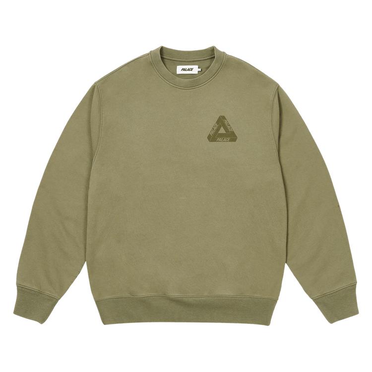

Palace Spray Tri-Ferg Crew Темно-зеленые топы унисекс P26CS094 XL
