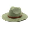 Panama straw hat panama European and American sun hat summer sun protection travel vacation beach woven cowboy hat