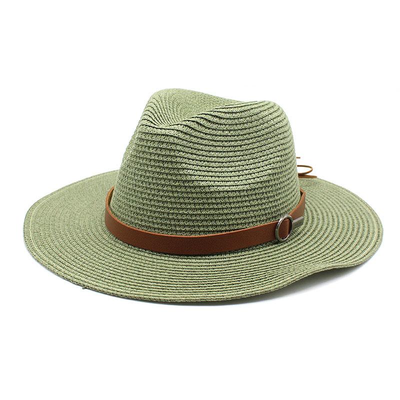 Panama straw hat panama European and American sun hat summer sun protection travel vacation beach woven cowboy hat