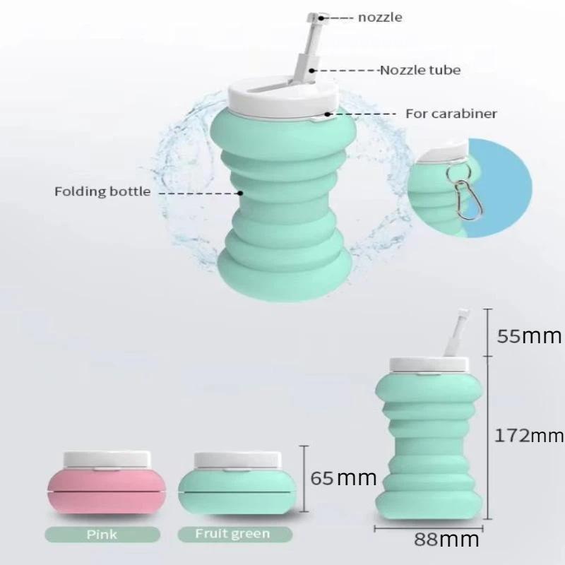 600Ml Large Capacity Portable Bidet Spray Collapsible Portable Foldable Female Washer Irrigator Press-Flush Pulsed Flow