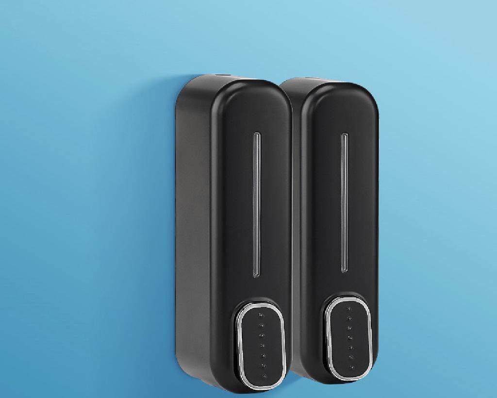 350ml Wall Mount Soap Dispenser Manual Shampoo Shower Gel Dispenser Lotion Container Liquid Hand Soap Dispenser for Bathroom