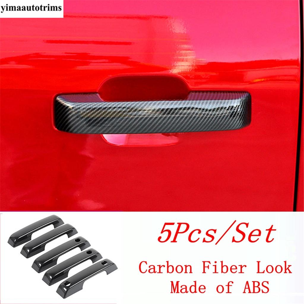 Rear Door Spare Tire Tailgate Hinge Handle Decor Kit Cover Trim For Ford Bronco - 2025 Carbon Fiber Exterior Accessories