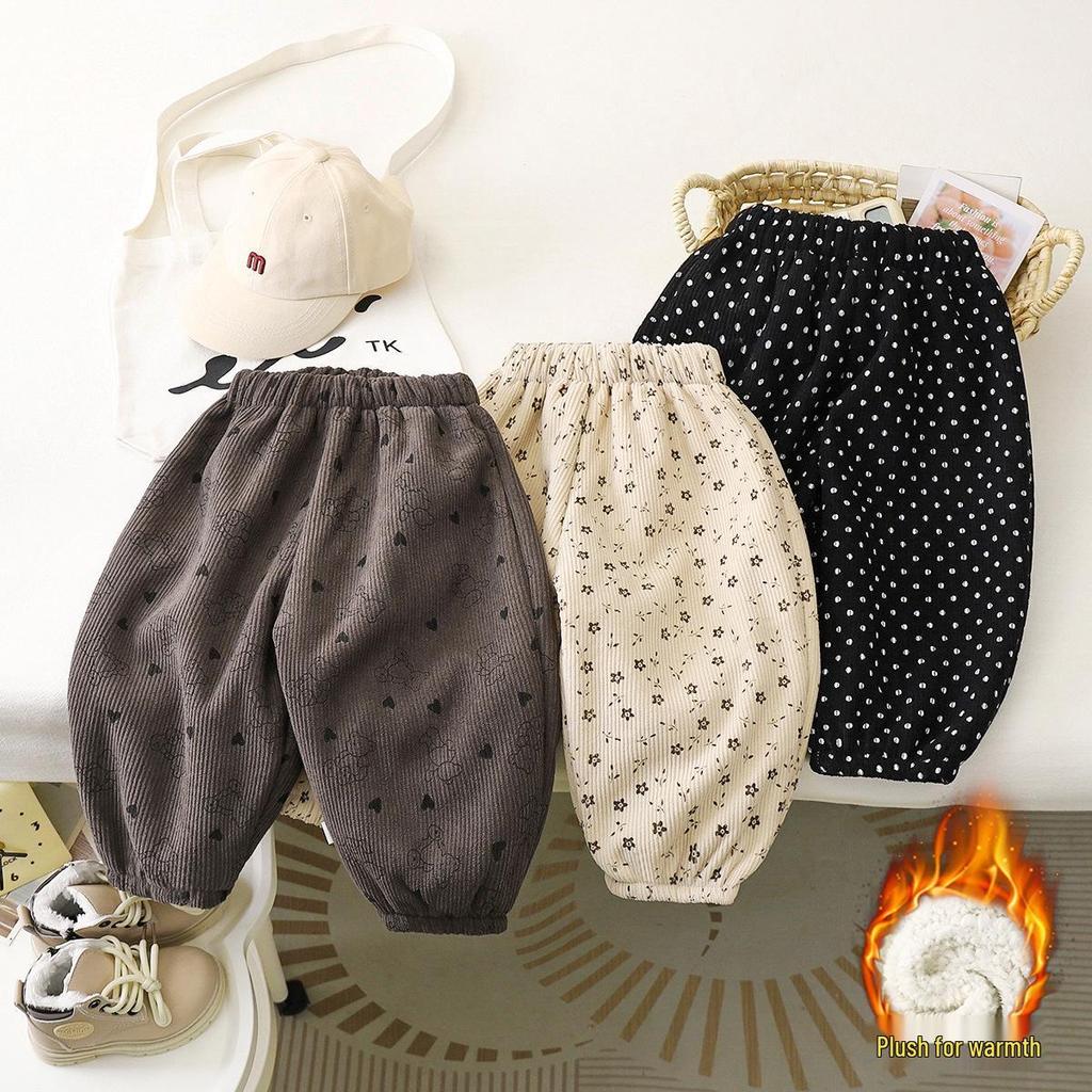 Children's Fleece-Lined Winter Pants: Warm, Thick Pants for Boys and Girls